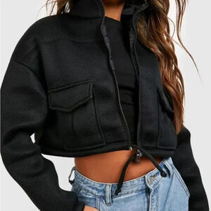 AIRTEX TEXTURED BOMBER JACKET, SMALL